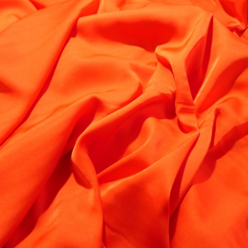 Ткань Шелк армани (оранжевый)